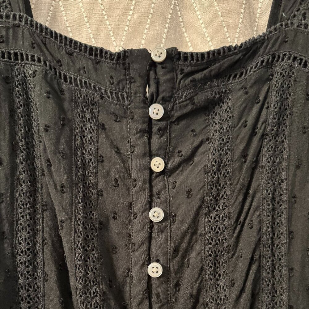 Black Cotton Sundress - 12 - LOFT